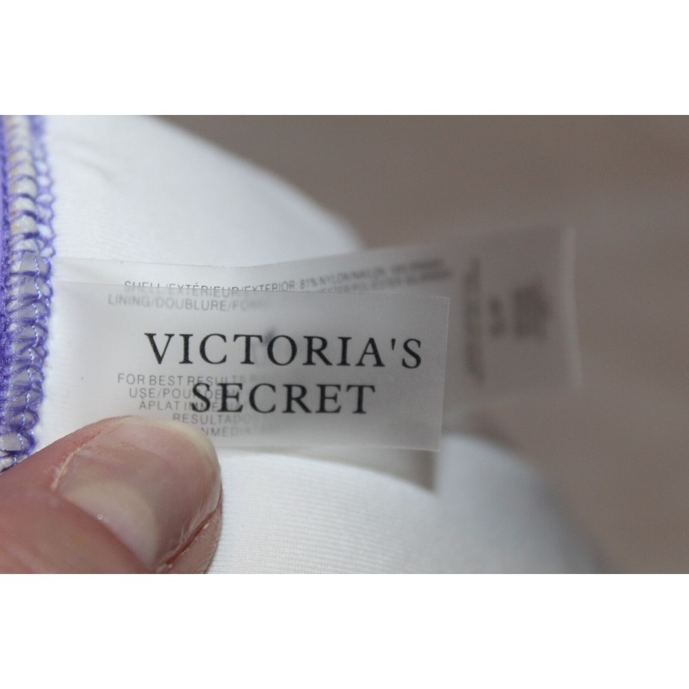 ✨2/$20 Victoria's Secret Triangle Halter Bikini Top Purple Lavender Lilac Small - Picture 4 of 5